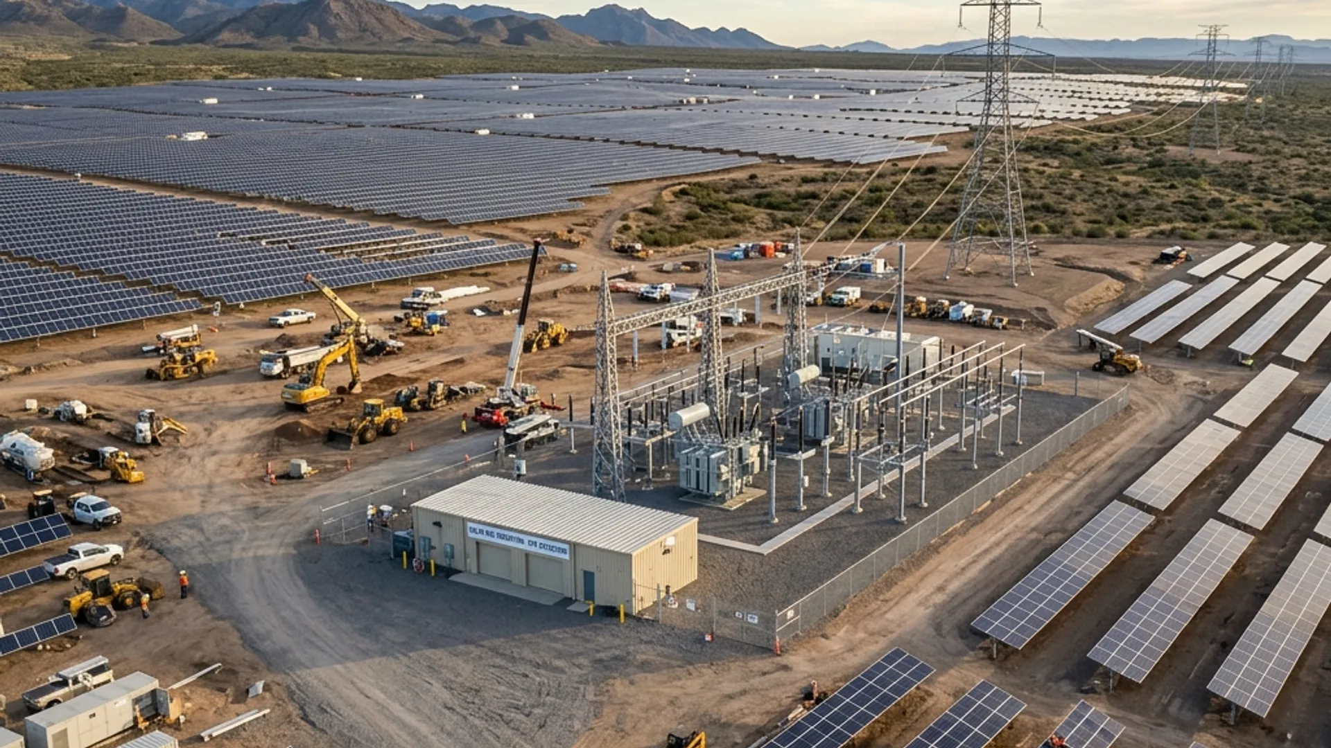 Utility scale solar plant and renewable infrastructure execution
